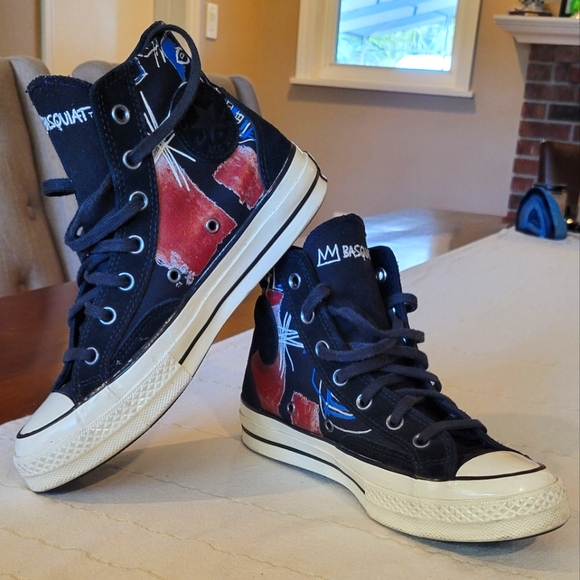 Converse Shoes - Converse x Jean-Michel Basquiat High Top Sneakers